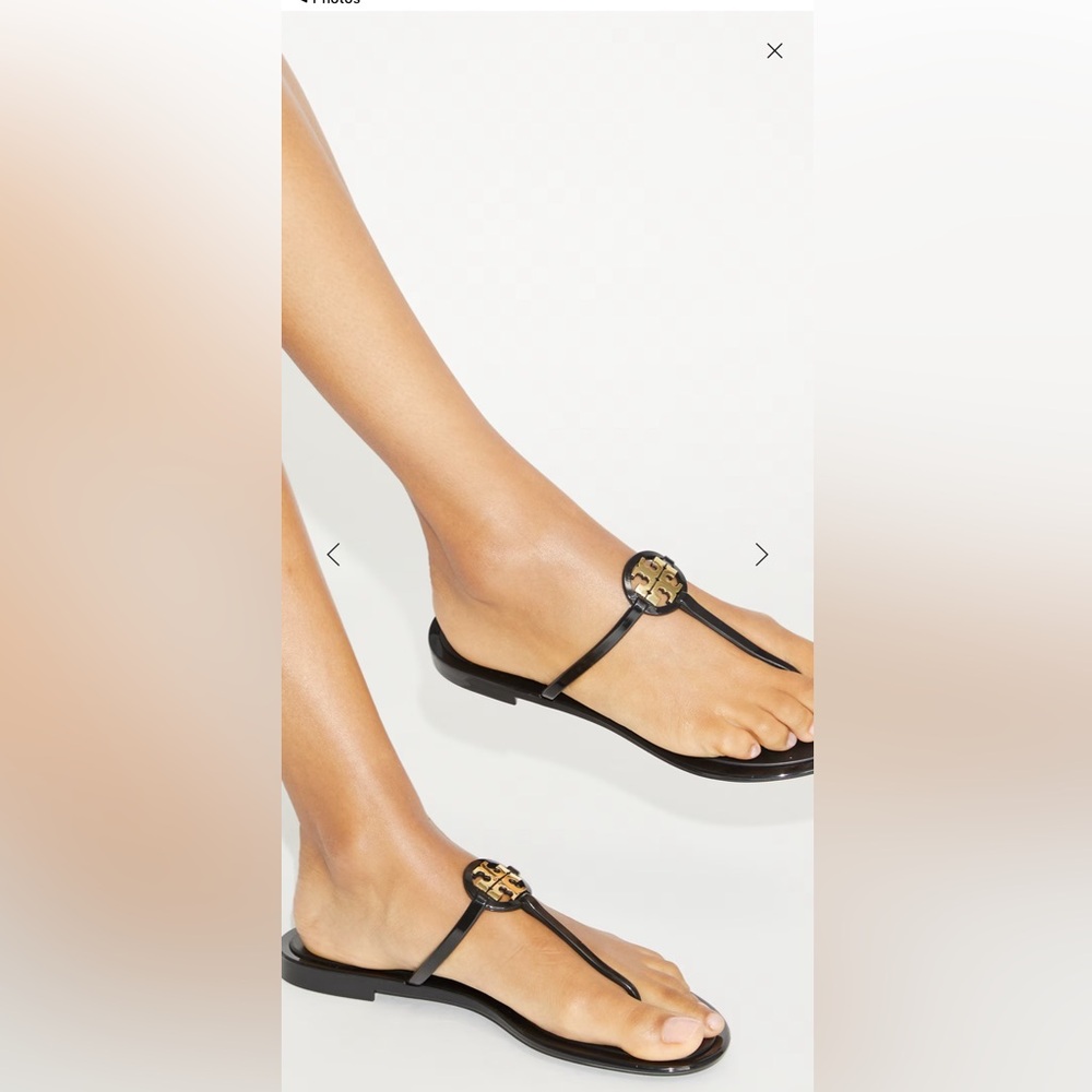 Tory Burch Mini Miller Flat Thong Sandal - Perfect Black 9296-001